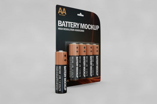 Free Battery Mockup Psd