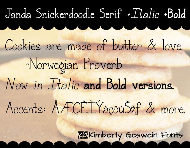 Free Janda Snickerdoodle Serif Font