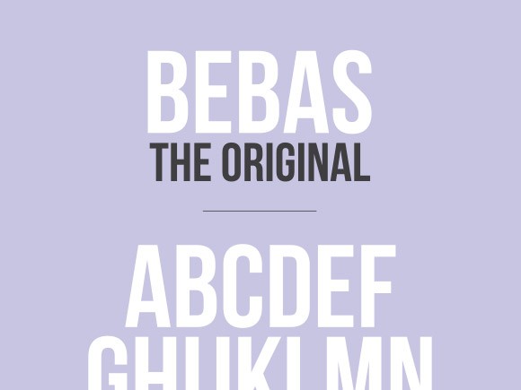 Free Bebas Neue font [Updated]