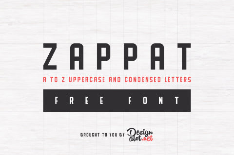 Free Zappat Display Typeface