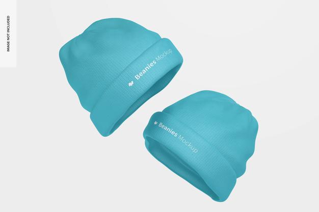 Free Beanies Mockup Psd