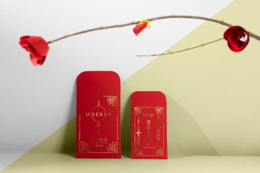 Free Beautiful Chinese New Year Concept Mock-Up Psd