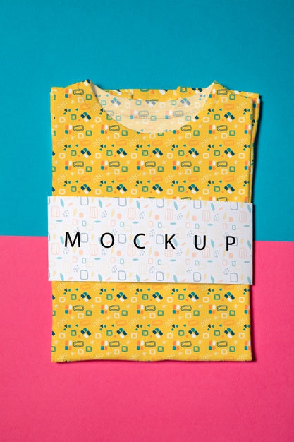 Free Beautiful Colorful Shirt Concept Mock-Up Psd