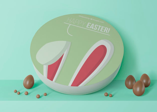 Free Beautiful Easter Concept Mock-Up Psd