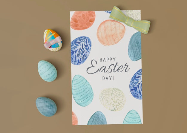 Free Beautiful Easter Concept Mock-Up Psd