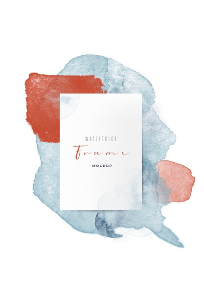 Free Beautiful Frame With Watercolor Brushes Psd