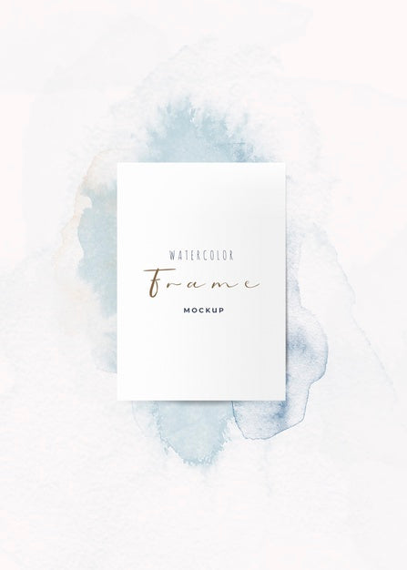 Free Beautiful Frame With Watercolor Brushes Psd