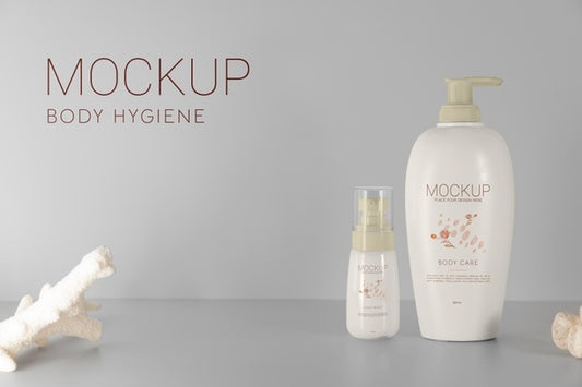 Free Beautiful Hygiene Product Packaging Mockup Psd