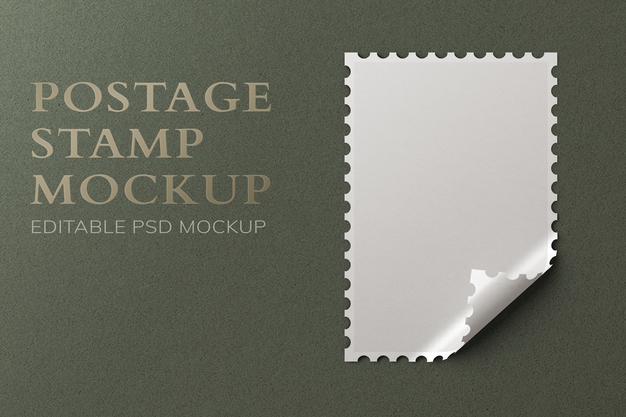 Free Beautiful Stamp Mockup Psd