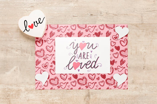 Free Beautiful Valentine'S Day Concept Mock-Up Psd
