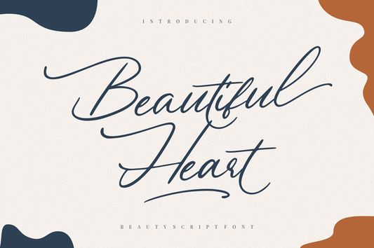 Beautiful Heart - Free Calligraphy Font