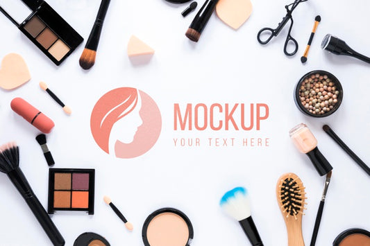 Free Beauty Products Mock-Up Design Psd