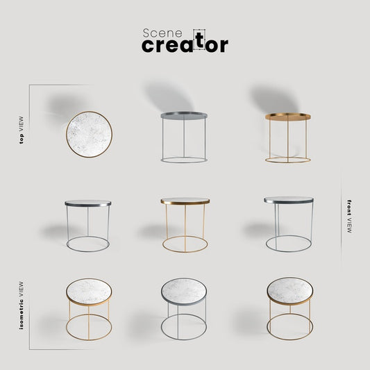 Free Bedroom Table View Of Spring Scene Creator Psd