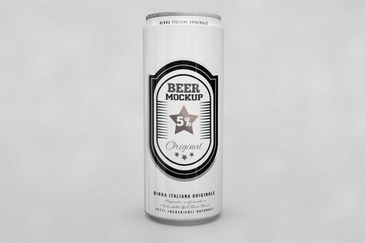 Free Beer Can Mock Up Psd