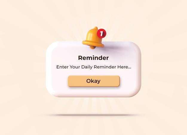 Free Beige Reminder In 3D Design Mockup Template Psd – CreativeBooster