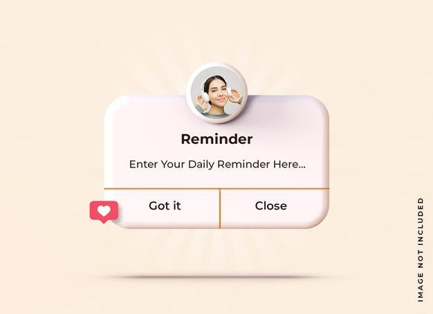 Free Beige Reminder In 3D Design Mockup Template Psd – CreativeBooster