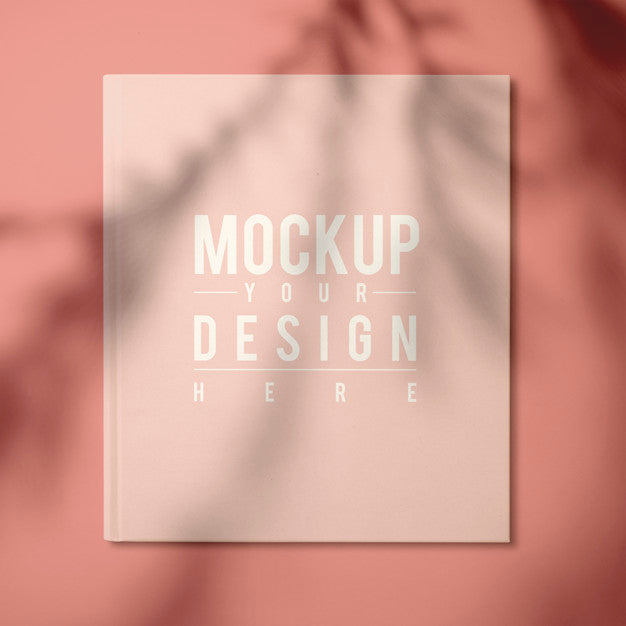 Free Beige Textbook Cover Design Mockup Psd