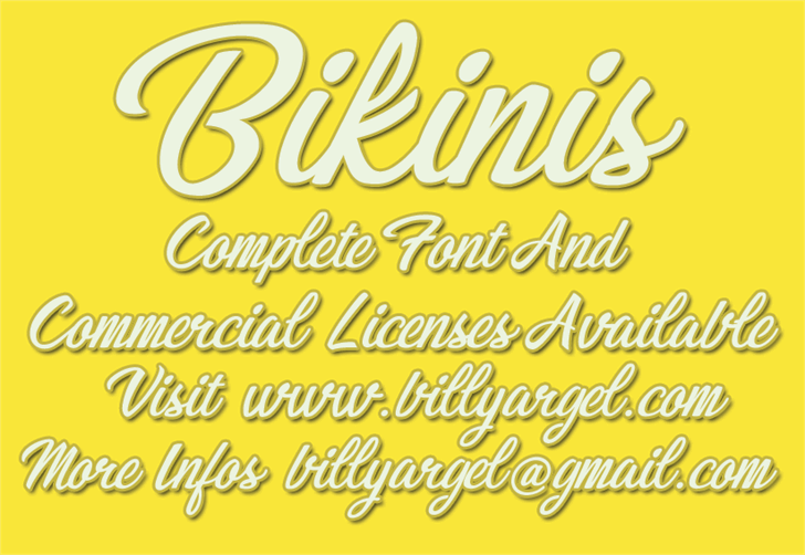 Free Bikinis Font