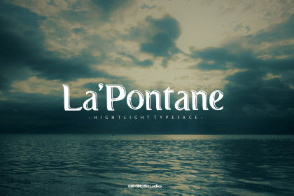 Free LaPontane Display Typeface