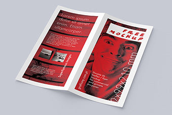 Free Bi-Fold Dl Leaflet Mockup