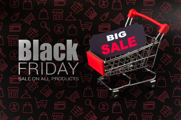 Free Big Online Sales On Black Friday Psd