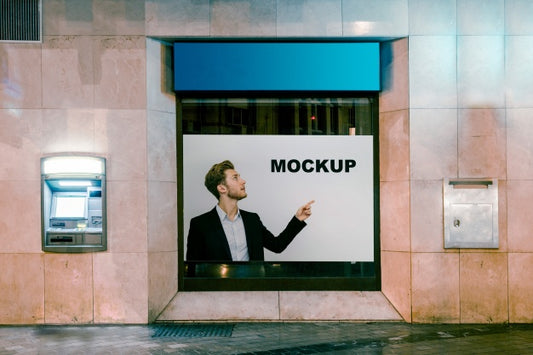 Free Billboard Mockup In Urban Environment Psd