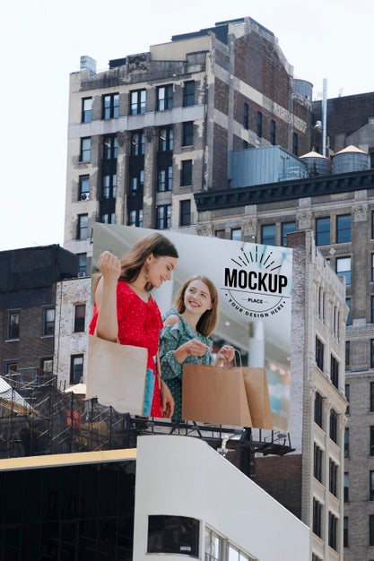Free Billboard Sign Concept Mock-Up Psd
