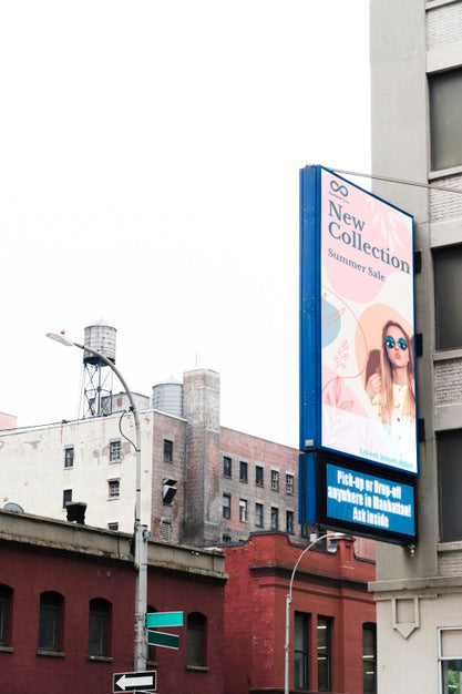 Free Billboard Sign Concept Mock-Up Psd