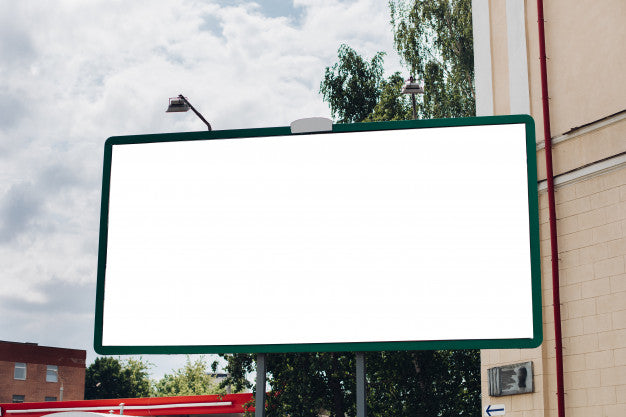 Free Billboard With Blank Surface For Advertising Psd