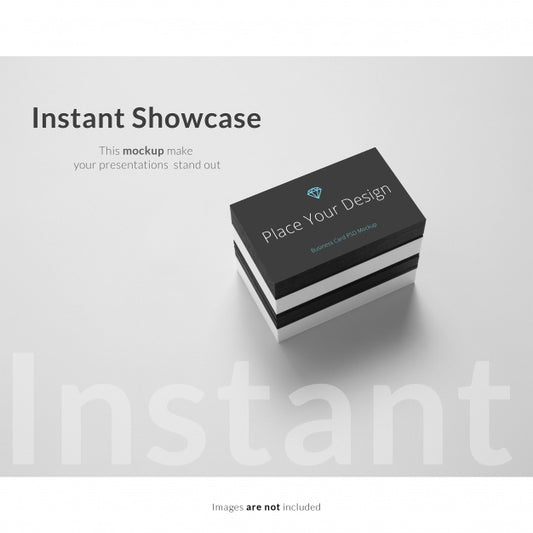 Free Black And White Business Card Mock Up Psd