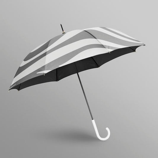 Free Black And White Umbrella Mockup Psd
