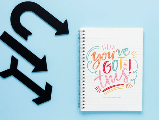 Free Black Arrows With You'Ve Got This Lettering Psd