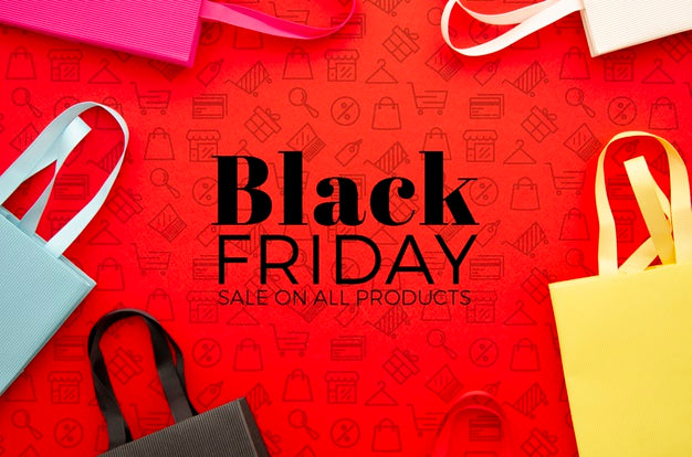 Free Black Friday Concept Mock-Up Concept Psd