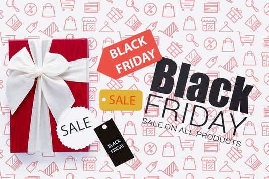 Free Black Friday Sales Concept With Discounts Psd