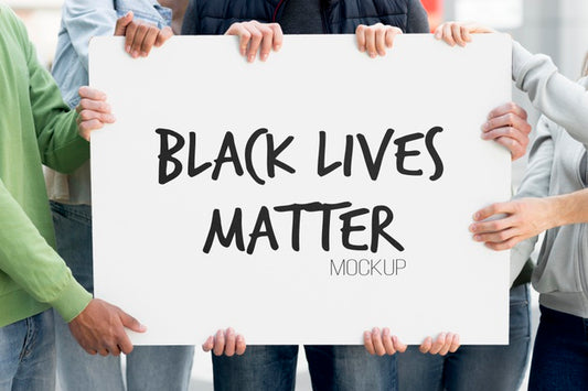 Free Black Lives Matter Concept Mock-Up Psd