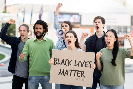 Free Black Lives Matter Concept Mock-Up Psd