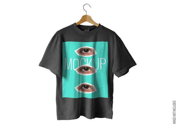 Free Black T-Shirt Mockup Psd