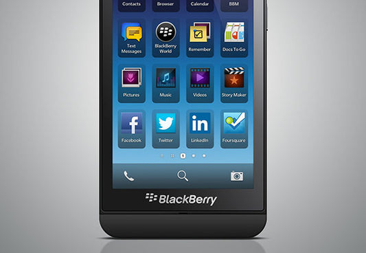 Free Blackberry Z10 Psd Mockup