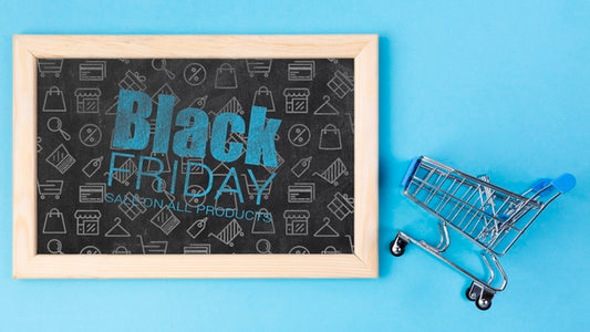 Free Blackboard With Black Friday Message Psd