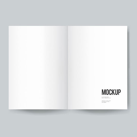 Free Blank Book Or Magazine Template Mockup Psd