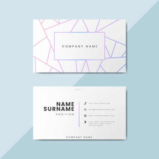 Free Blank Business Card Design Mockup Psd
