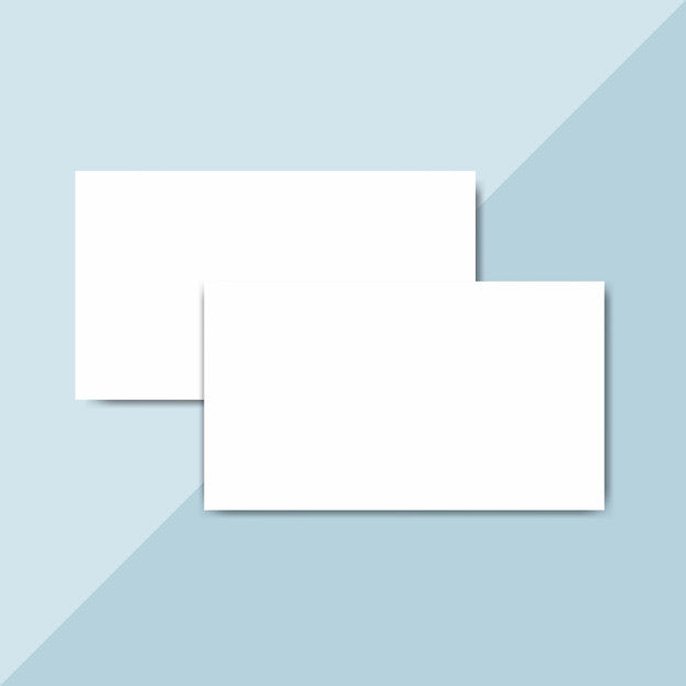 Free Blank Business Card Design Mockup Vector Psd
