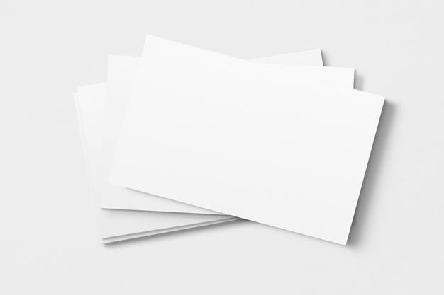 Free Blank Business Card Mockup Design Psd