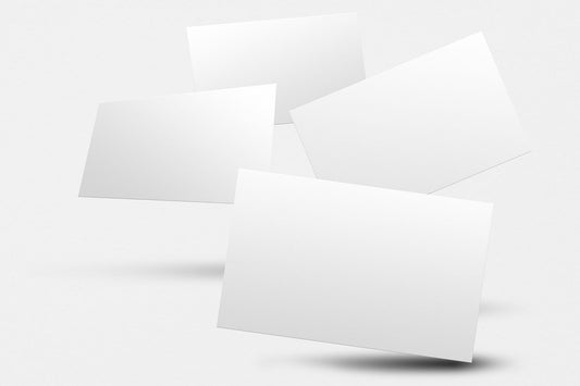 Free Blank Business Card Mockup Psd In White Tone With Front And Rear View
