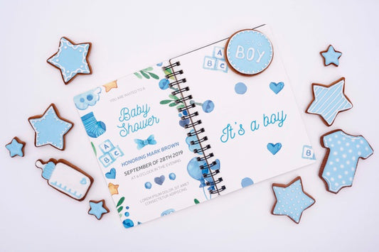 Free Blue Baby Shower Decorations Psd