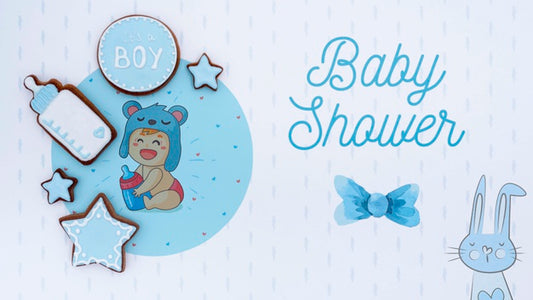 Free Blue Baby Shower Decorations Psd