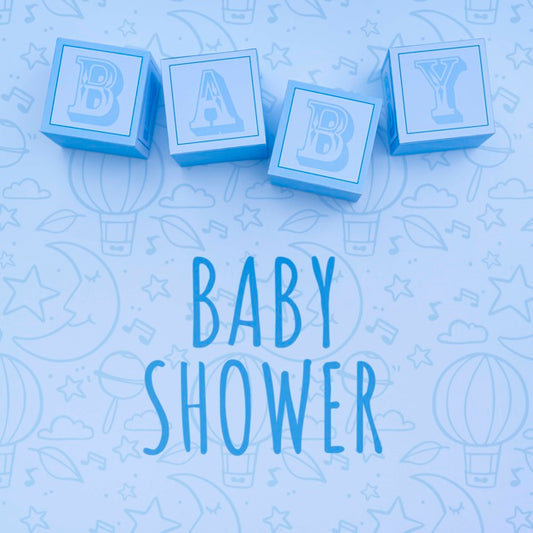 Free Blue Baby Showers Decor Psd