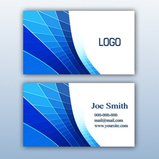 Free Blue Business Card Design Psd