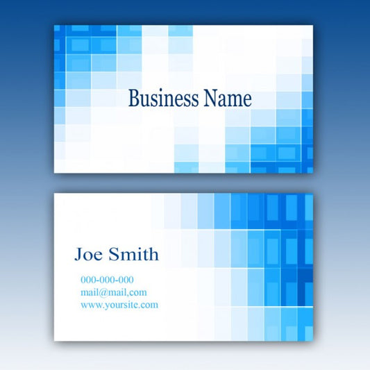 Free Blue Business Card Template Psd
