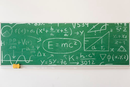 Free Board Filled Math Formulas Mock-Up Psd